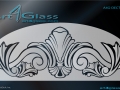 Traditional Art Design for Glass A4G-DECT-11001